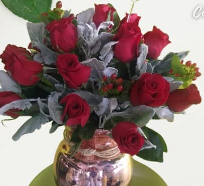 20 Rosas, Dustin e Hipericum — foto 1 Florería Casablanca Torreón