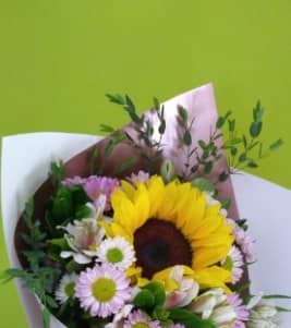 Bouquet Girasol y margaritas — foto 1 Florería Casablanca Torreón