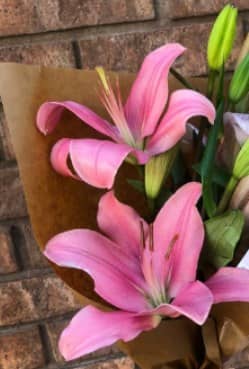 Bouquet de lilis rosas — foto 1 Florería Casablanca Torreón