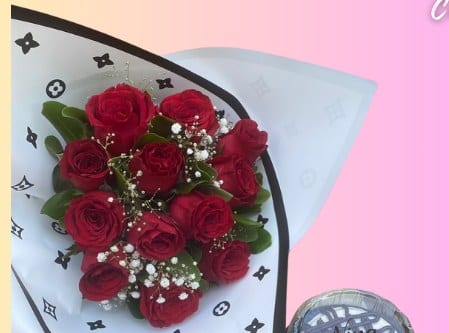 Bouquet 12 rosas + Pastel individual — arreglo floral Florería Casablanca Torreón