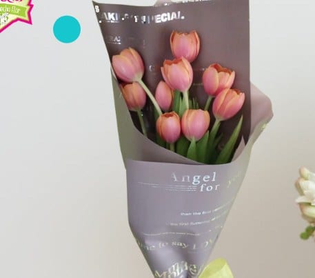 Decena de tulipanes — arreglo floral Florería Casablanca Torreón