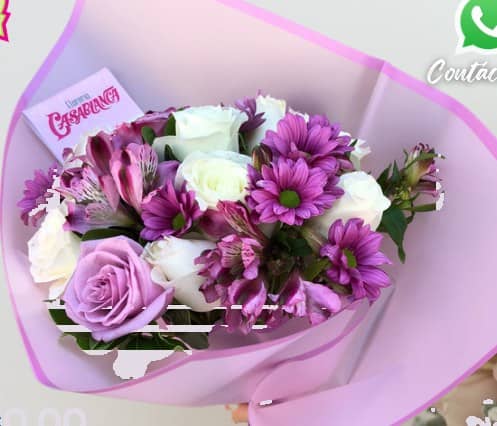 Bouquet de 12 Rosas blancas, margaritas y más — foto 1 Florería Casablanca Torreón